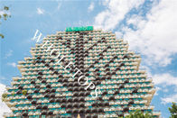 1.5MM-8.0M M curvaron los paneles de aluminio que PVDF cubrió para la fachada de la casa del hotel